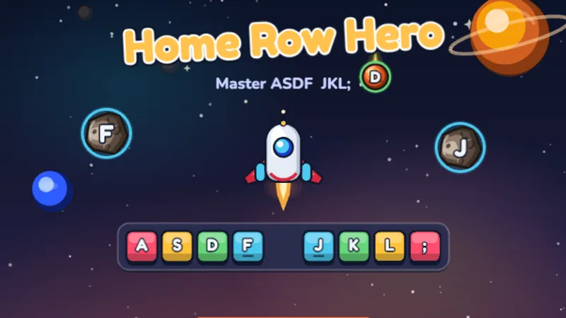 Home Row Hero game preview