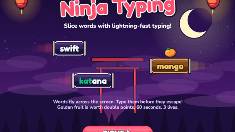 Ninja Type game preview