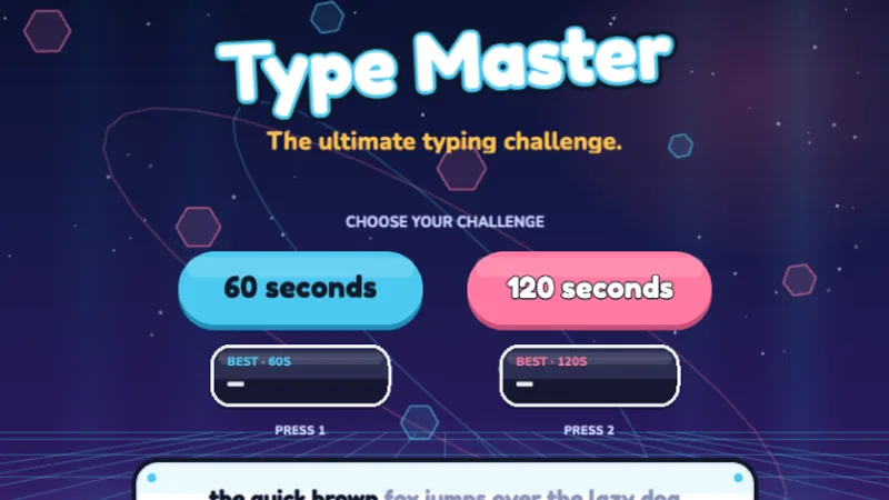 Type Master game preview