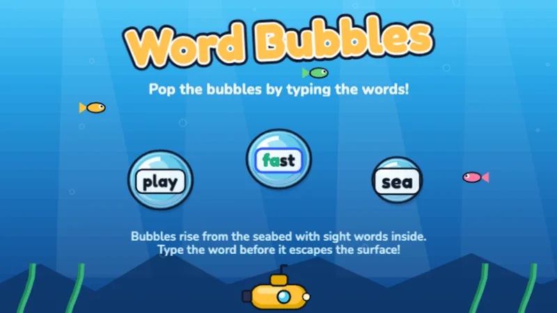 Word Bubbles game preview